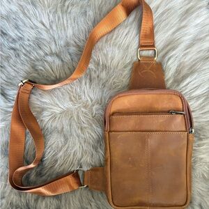 Genuine Leather Crossbody Sling Bag